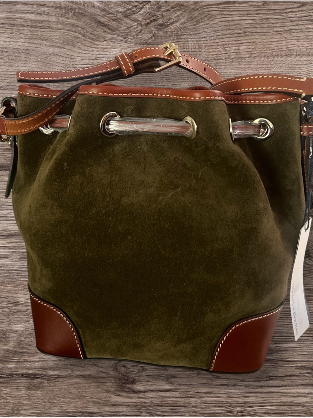 Dooney and Bourke suede bucket bag - Picture 2 of 4